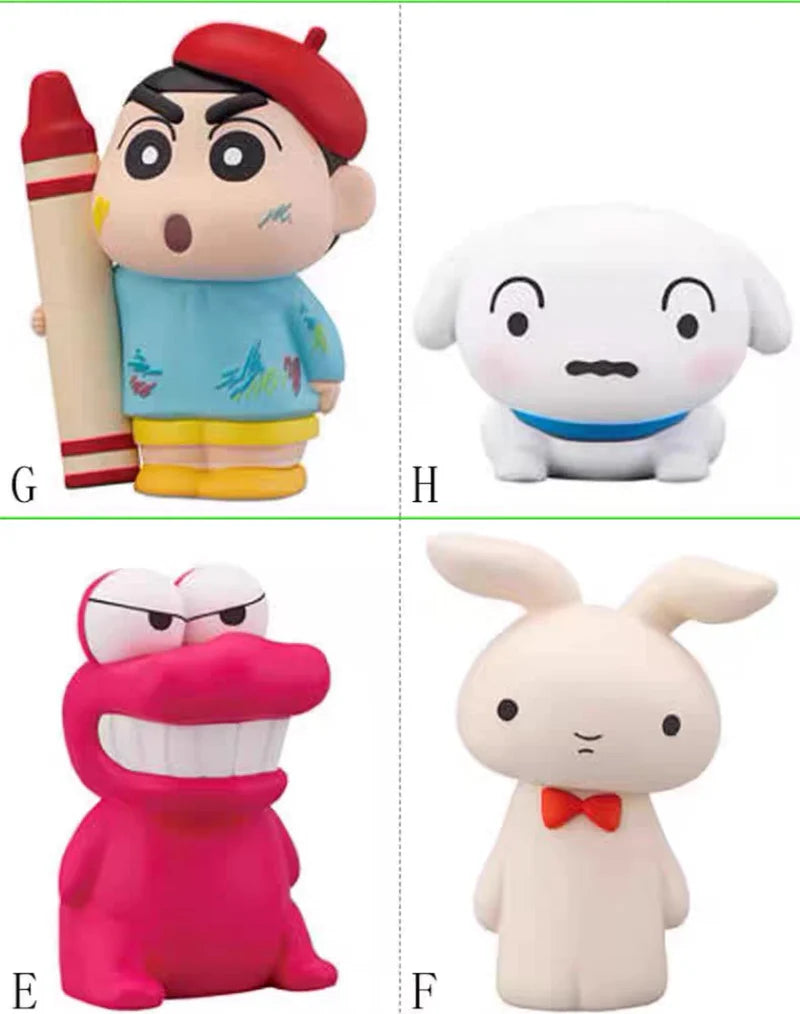 [BANDAI] CRAYON SHIN-CHAN - FRIENDS SERIES MINI FIGURE - Whole Set of 8