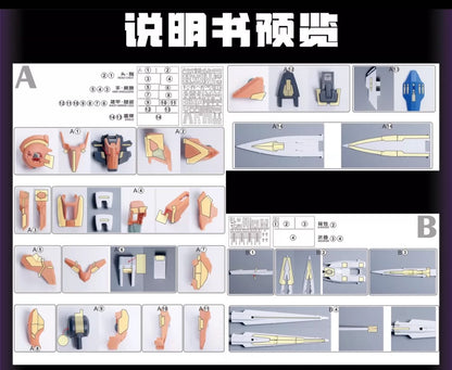 Pre-cut Masking Tapes Set for AEther 1/100 Gundam 00 Raiser Conversion Kit