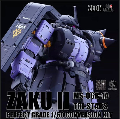 SH Studio PG High Mobility Type Zaku II (Black Tri-Stars) Conversion Kit (Weapon Included)