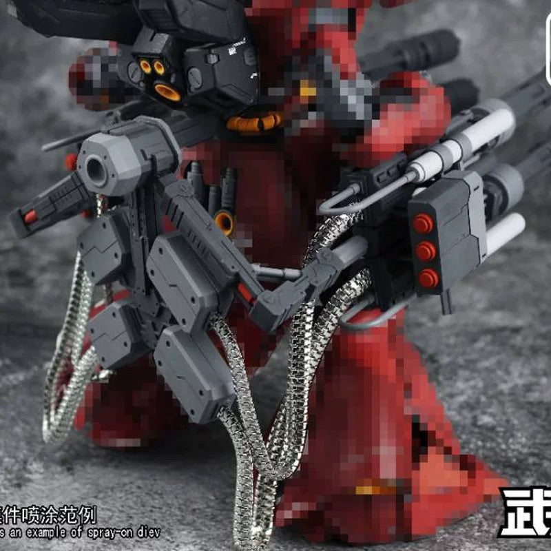 1/100 Wu Zhuang Zhan Xian Expansion Weapon Set Gatling Gun for MG Sazabi Ver.Ka