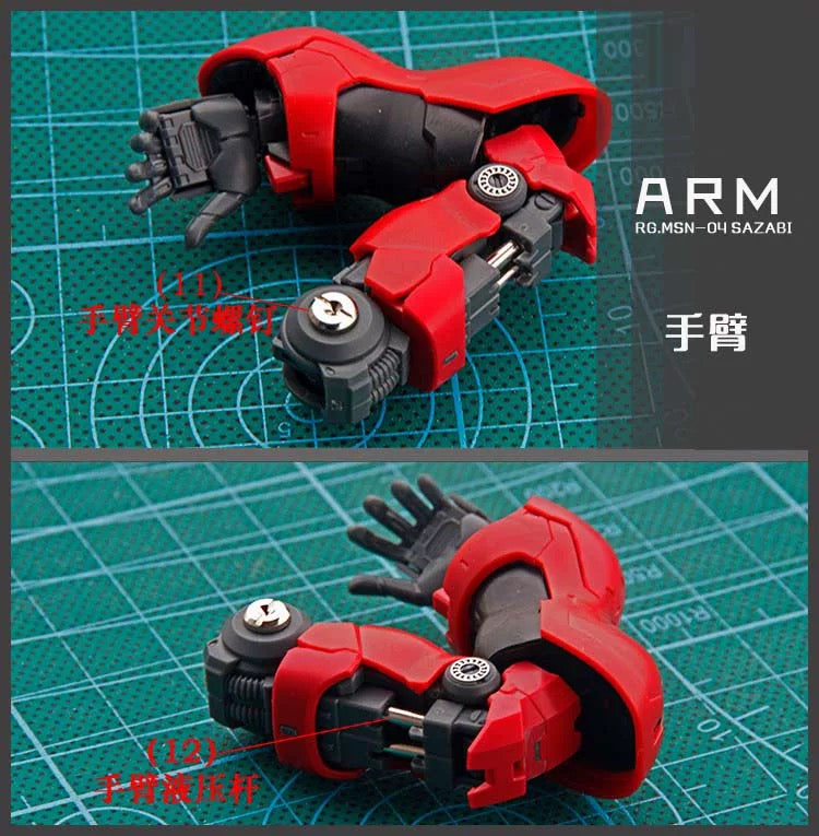 JAOPARTS RG Sazabi Metal Parts Full Package