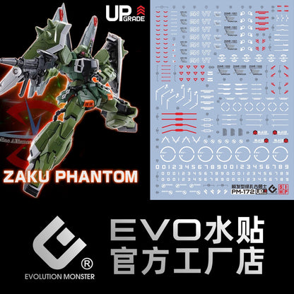 MG Blaze Zaku Phantom / Blaze Zaku Warrior 1/100 EVO Water Decal