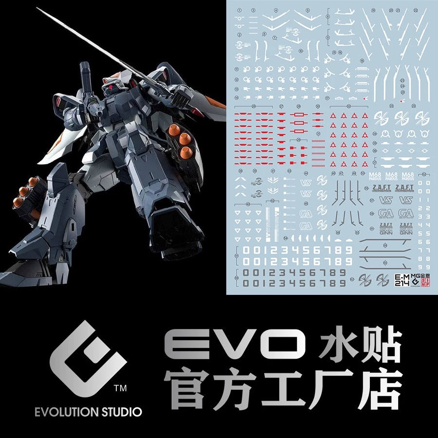 MG 1/100 Mobile Ginn EVO Water Decal