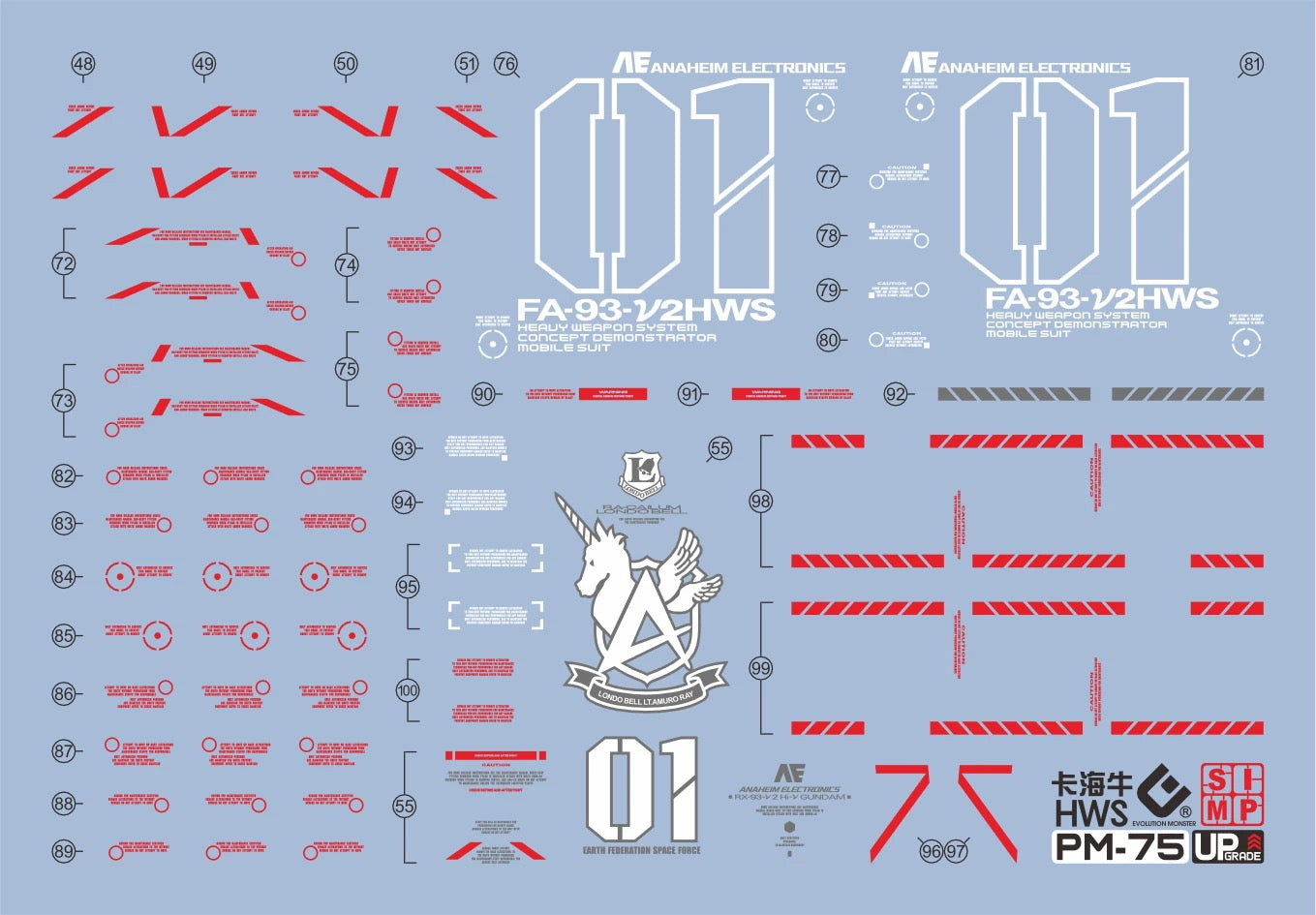 MG RX-93-v2 Hi Nu Gundam Ver. Ka 1/100 + MG HWS Expansion Set EVO Water Decal