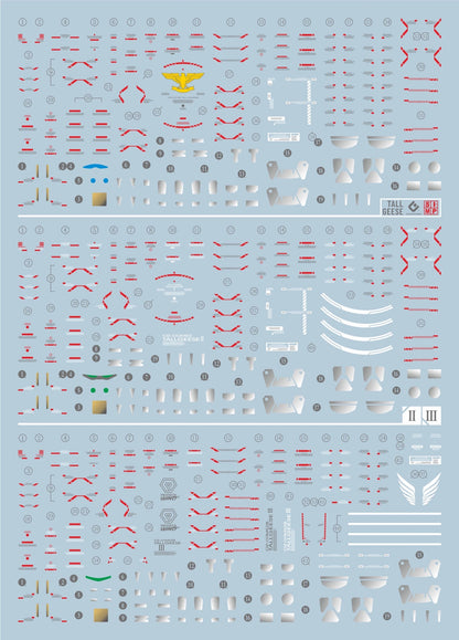 RG Tallgeese I/II/III 1/144 EVO Water Decal