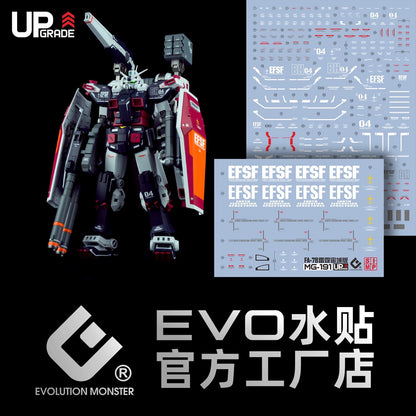 MG 1/100 FULL ARMOR GUNDAM Ver.Ka [GUNDAM THUNDERBOLT] EVO Water Decal