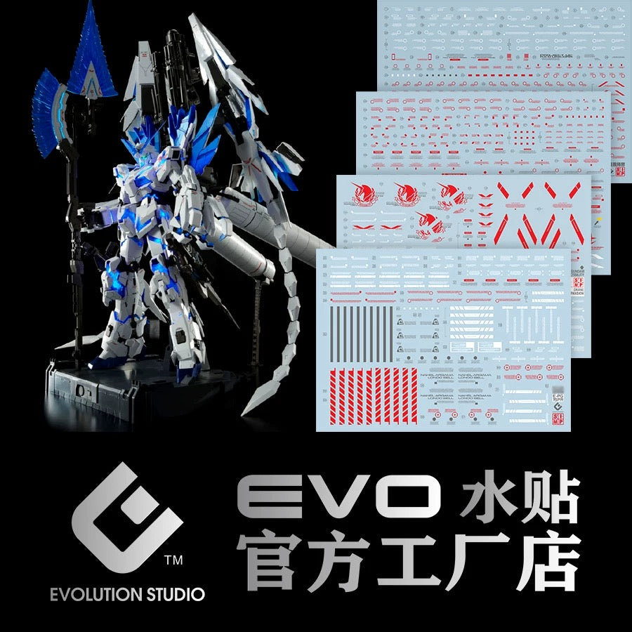 EVO Water Decal For 1/60 PG Unicorn Perfectibility (Red)