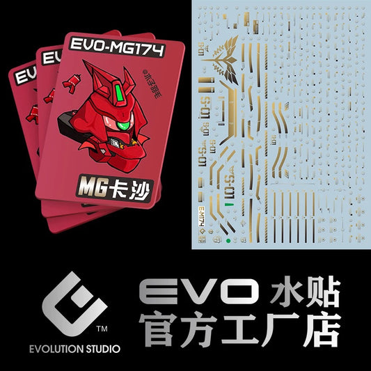 MG 1/100 MSN-04 Sazabi Ver.Ka EVO Water Decal (Plated Gold)