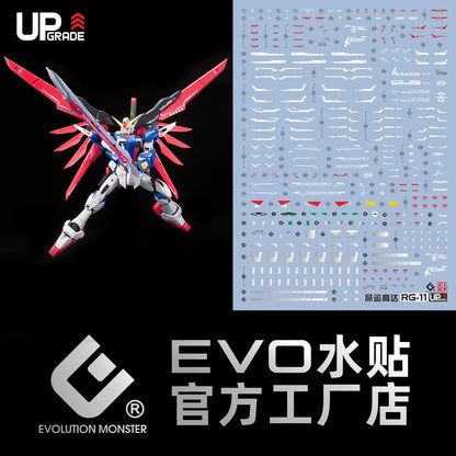 EVO Decal for RG 11 Destiny Gundam 1/144