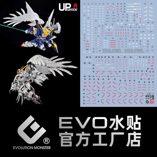 Evo MGSD WING GUNDAM ZERO EW Water Decal