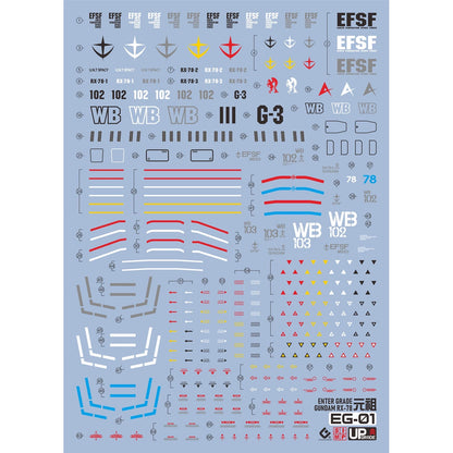 1/144 Entry Grade RX-78-2 Gundam EVO Water Decal