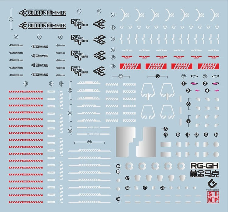 EVO Decal for Bandai RG Goldymarg