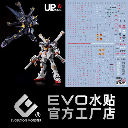 RG Crossbone Gundam X2 1/144 & RG Crossbone Gundam X1 1/144 EVO Waterslide Decal