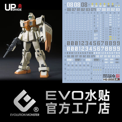 1/144 HGUC GM Ground Type EVO Water Decal