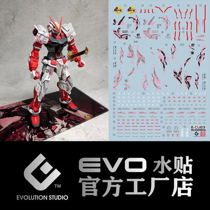 MG Astray Red Frame 1/100 EVO Water Decal HIRM cherry blossom Style