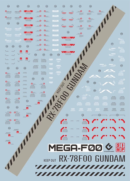 Mega Gundam RX-78-2 1/48 EVO Water Decal