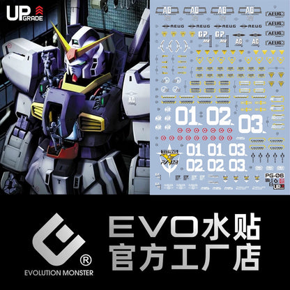 PG Gundam RX-178 MK II A.E.U.G. 1/60 EVO Water Decal