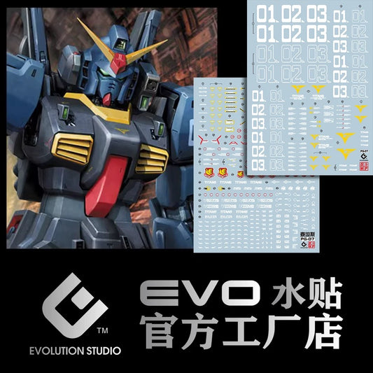 PG Gundam RX-178 MK II Titans Ver. 1/60 EVO Water Decal