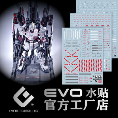 Evo PG Unicorn Gundam Water Decal Full Armor [PG-15FA]