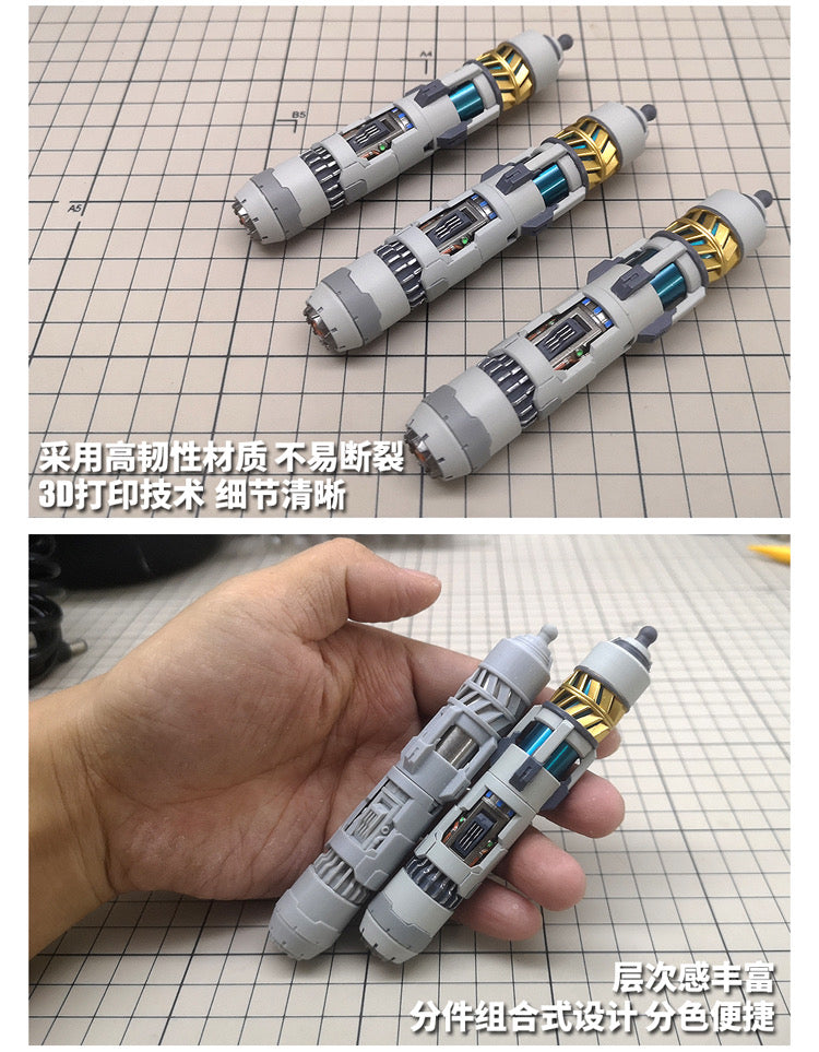 Moshiwanzao 2 Pack Customized Fuel Tank Kit for for MG 1/100 Sazabi ver ka