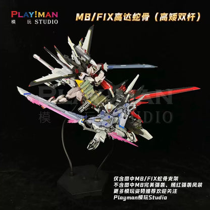 Playman Studio Snake Bone Action Base Stand [Black Ver.] for Metal Build/FIX/Metal Frame Gundam Model Kis