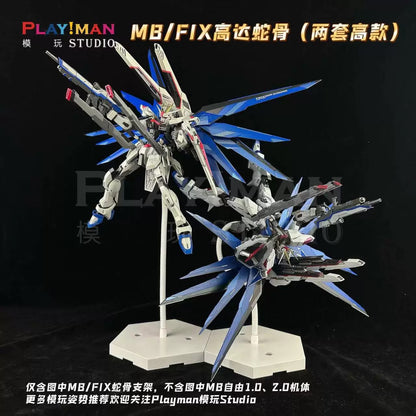 Playman Studio Snake Bone Action Base Stand [White Ver.] for Metal Build/FIX/Metal Frame Gundam Model Kis