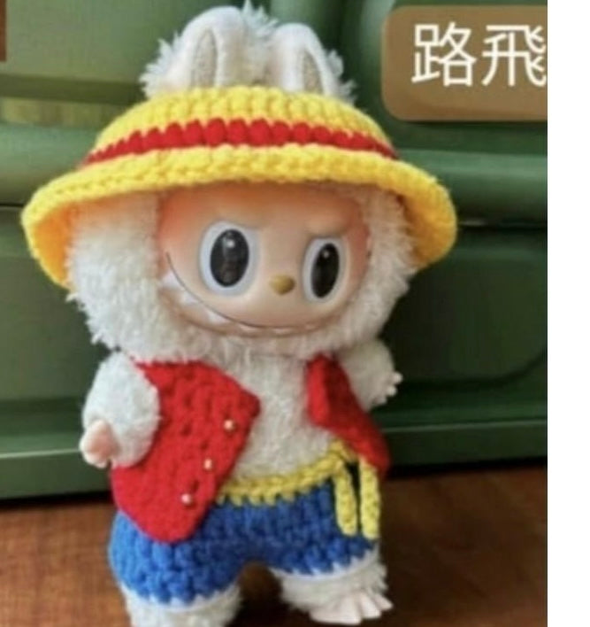 POP MART THE MONSTERS - Labubu Outfit - One Piece Monkey D. Luffy (Outfit Only)