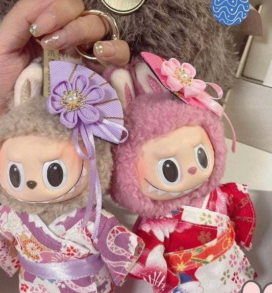 POP MART THE MONSTERS - Labubu Outfit - Japanese Dress Kimono - Purple (Outfit Only)