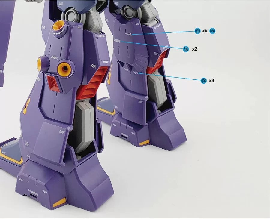 DL Model HG Psycho Gundam Mk-II  WATER DECAL (Ghost G-Rework Style)