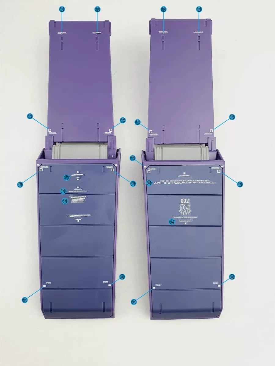 DL Model HG Psycho Gundam Mk-II  WATER DECAL (Ghost G-Rework Style)