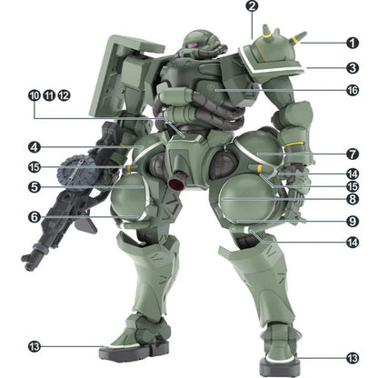 EVO Decals HG-GQ2 for HG1/144 Police ZAKU & Mass-Produced Zaku & Char's Zaku GQuuuuuuX Fluorescent Water
