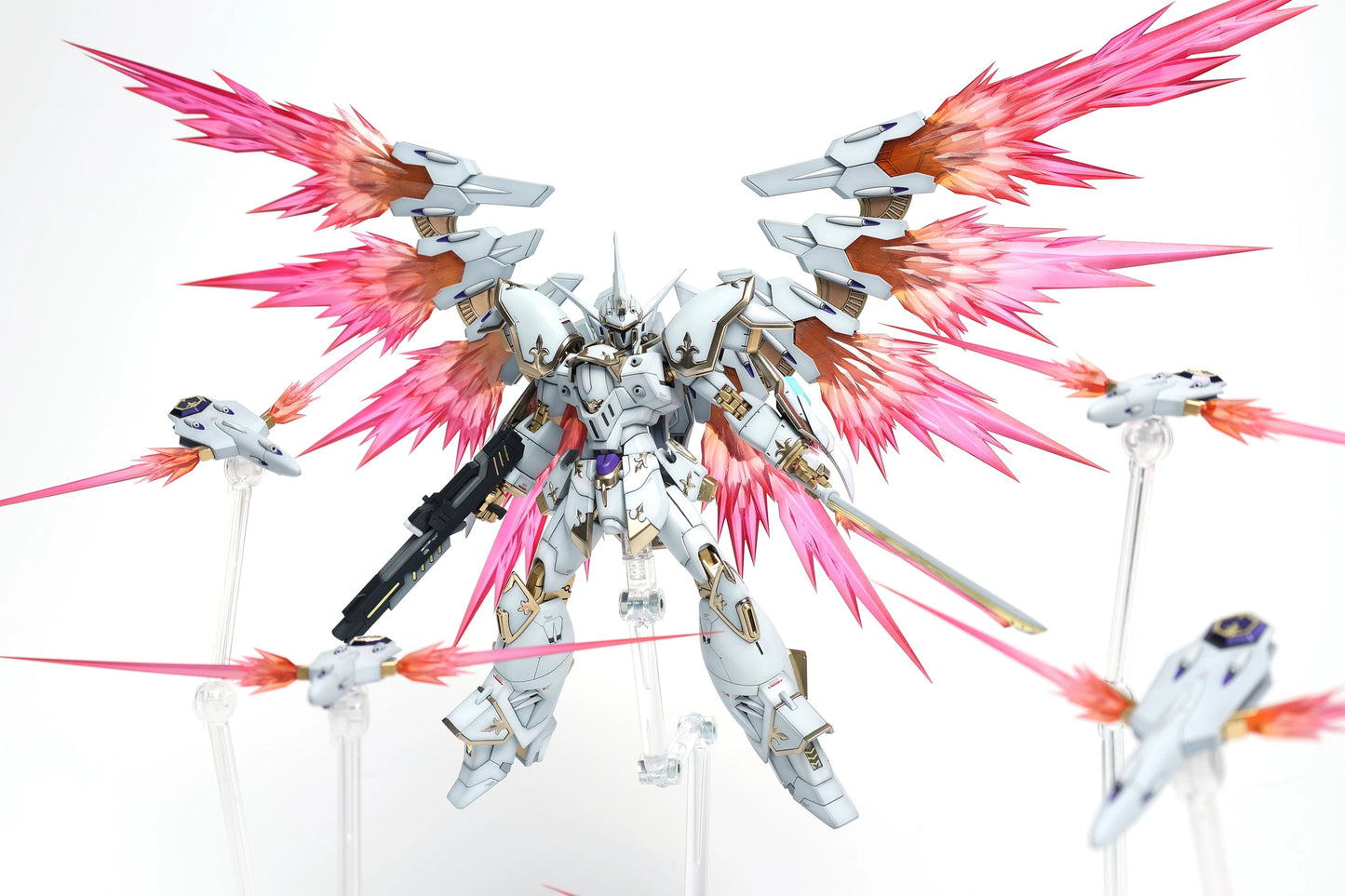 Wing of Light & Fin Funnel Effect Sets for HGCE Black Knight Squad Cal-re.A 1/144 [Un-Painted/Un-Colored]