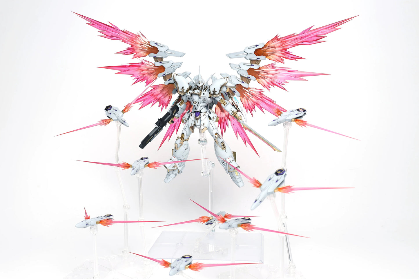 Wing of Light & Fin Funnel Effect Sets for HGCE Black Knight Squad Cal-re.A 1/144 [Un-Painted/Un-Colored]