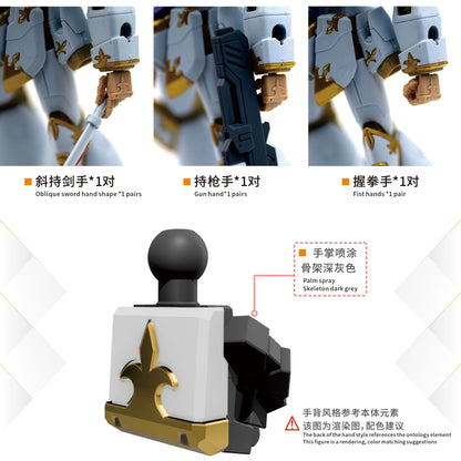 Hand Sets for HGCE Black Knight Squad Cal-re.A 1/144 [Un-Painted/Un-Colored] (With Pre-cut masking tape)