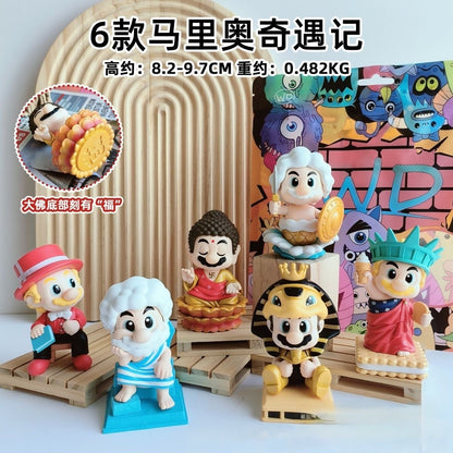 Mario World Tour Blind Box Action Figure (Whole Set of 6)