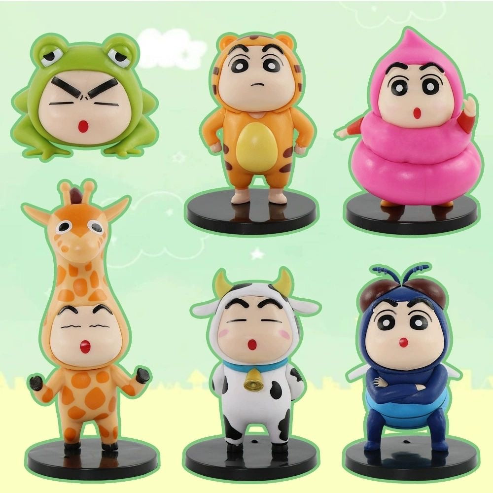 Crayon Shin-chan X Animal Blind Box Action Figure (Whole Set of 6)