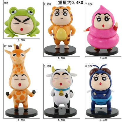 Crayon Shin-chan X Animal Blind Box Action Figure (Whole Set of 6)