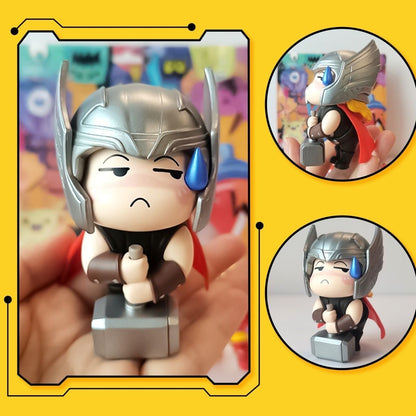 CRAYON SHIN-CHAN X Avengers & Justice League Blind Box Action Figure (Whole Set of 6)