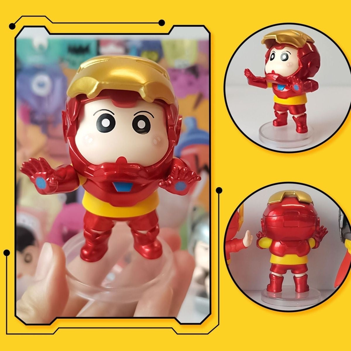 CRAYON SHIN-CHAN X Avengers & Justice League Blind Box Action Figure (Whole Set of 6)