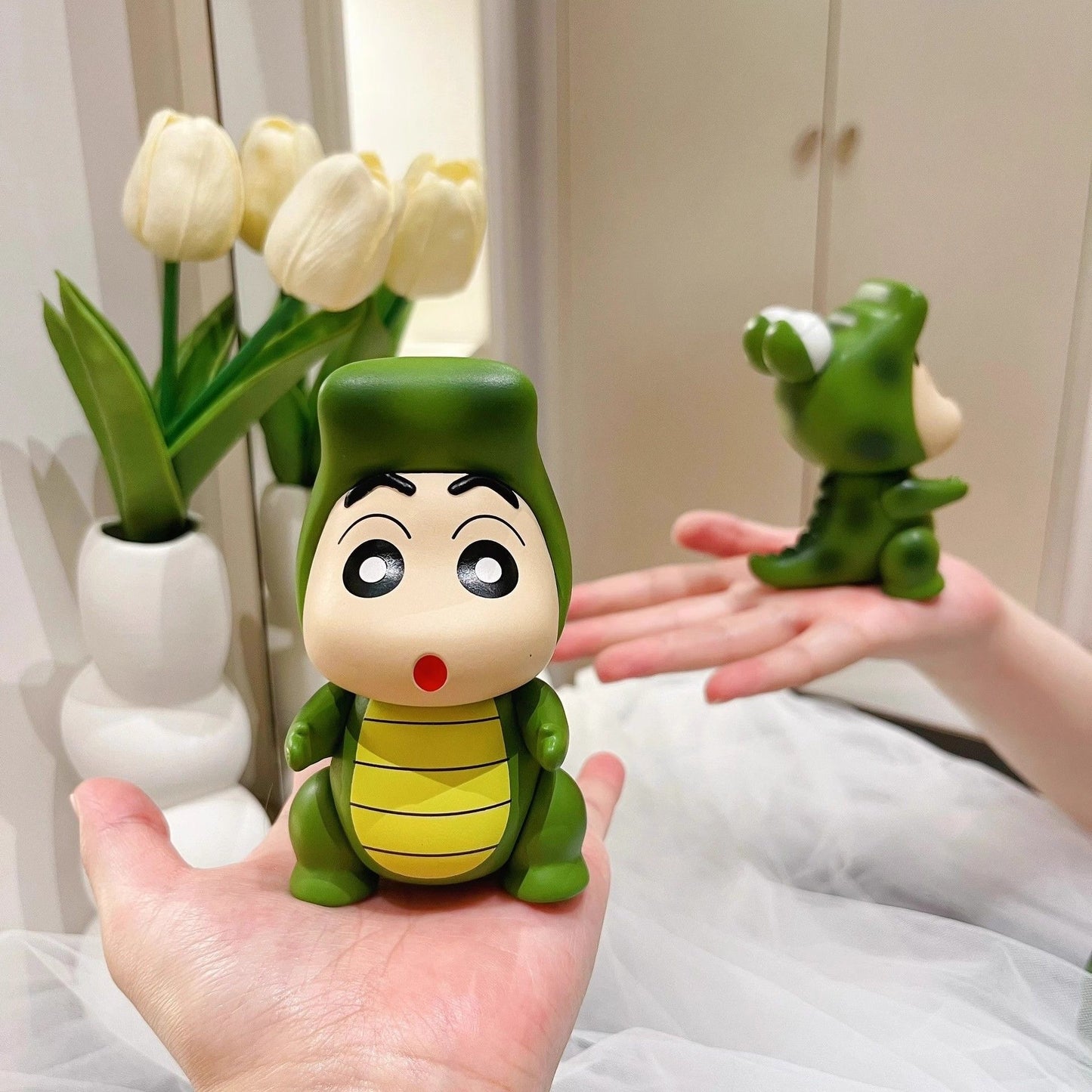 Crayon Shin-chan Green Dinosaur Figure