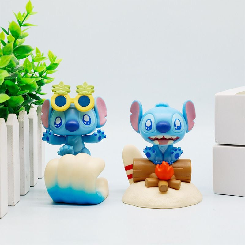 Stitch X Beach Blind Box Action Figure (Whole Set of 6)