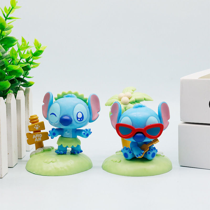 Stitch X Beach Blind Box Action Figure (Whole Set of 6)
