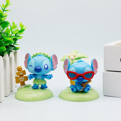Stitch X Beach Blind Box Action Figure (Whole Set of 6)