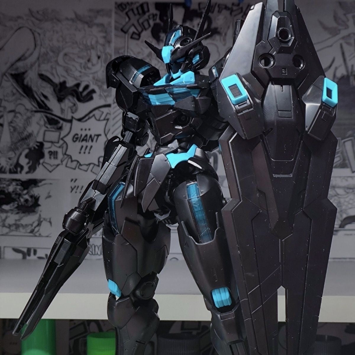 KL Model Full Mechanics FM Gundam Aerial 1/100 Recirculation/Neon Blue Version