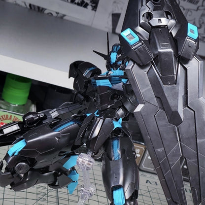KL Model Full Mechanics FM Gundam Aerial 1/100 Recirculation/Neon Blue Version