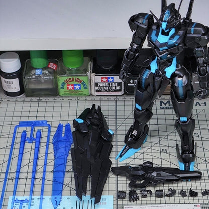 KL Model Full Mechanics FM Gundam Aerial 1/100 Recirculation/Neon Blue Version