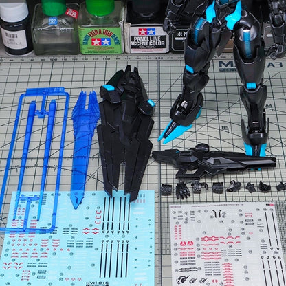 KL Model Full Mechanics FM Gundam Aerial 1/100 Recirculation/Neon Blue Version