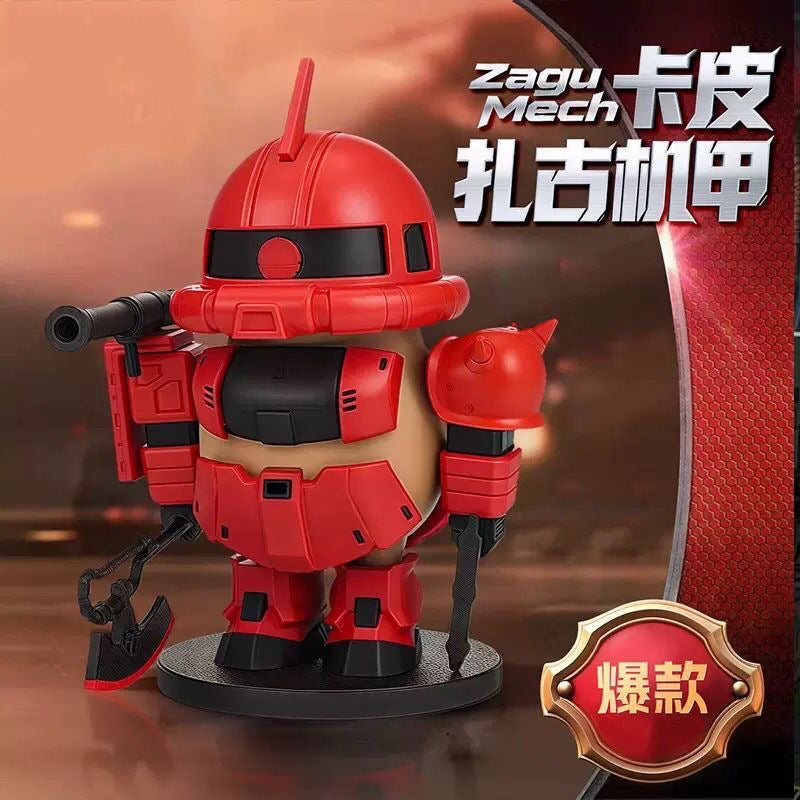 Capybara X Char's Zaku Action Figure with Magnet (Outfit Detachable)