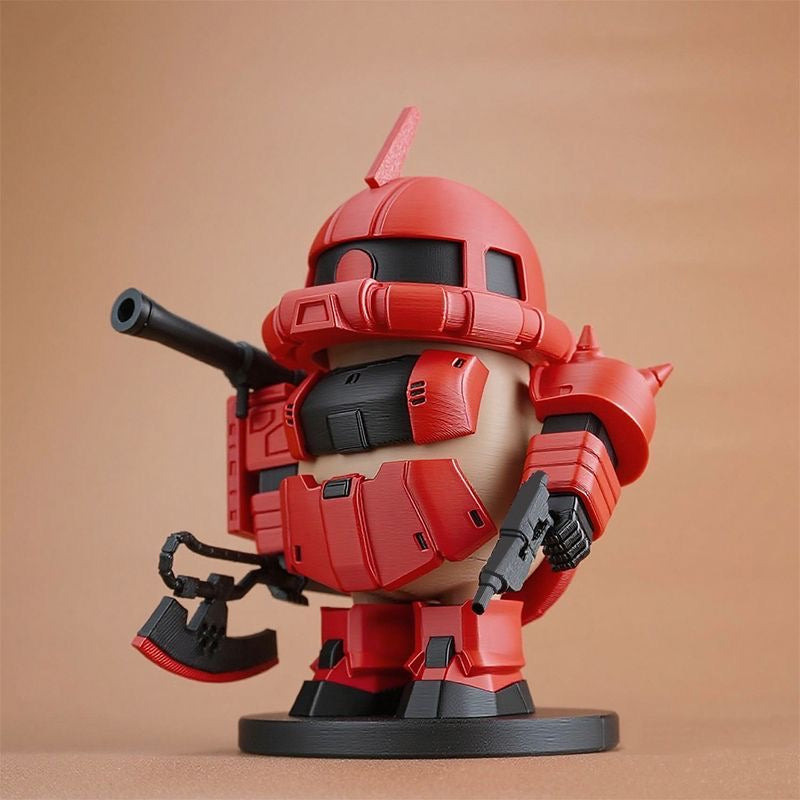 Capybara X Char's Zaku Action Figure with Magnet (Outfit Detachable)