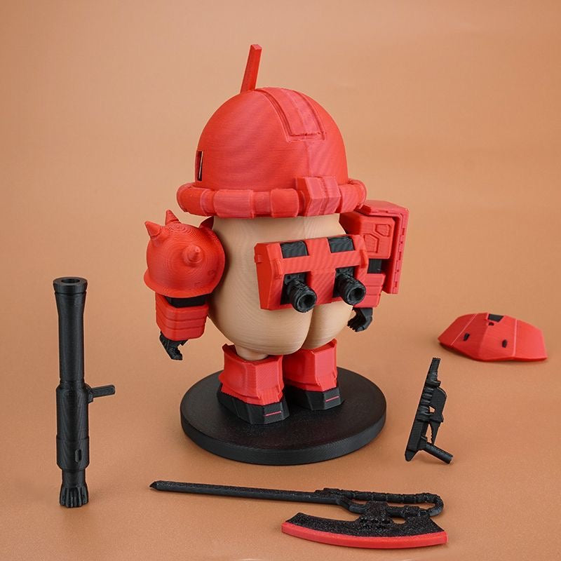 Capybara X Char's Zaku Action Figure with Magnet (Outfit Detachable)